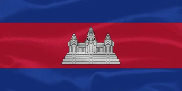 Kamboçya Bayrak Dalgalanması