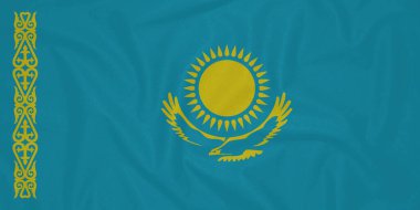 Kazakistan Bayrak Dalgalanması