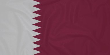 Katar Bayrak Rüzgarı Dalgalanması