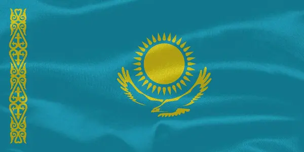 Kazakistan Bayrak Dalgalanması