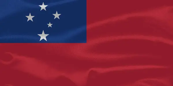 Samoa Bayrak Dalgalanması