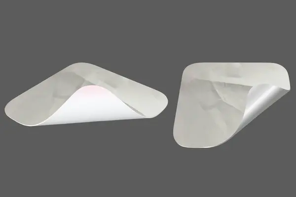 Yapıştırılmış Kağıt Etiketi Etiketi Dokusu