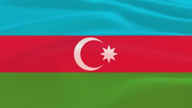 Azerbaycan Bayrak Dalgalanması