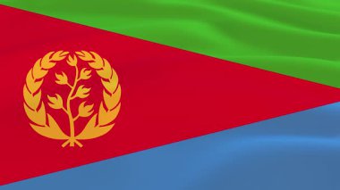 Eritre Bayrağı Dalgalanması