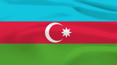 Azerbaycan Bayrak Dalgalanması