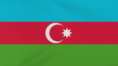 Azerbaycan Bayrak Dalgalanması