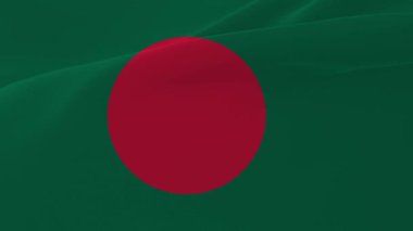 Bangladeş Bayrak Rüzgarı Yakından Dalgalanıyor