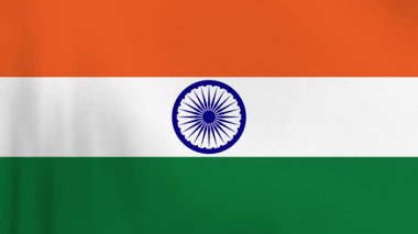 Hindistan Bayrağı Dalgalanan Dalgalar Kapanış Bharatı