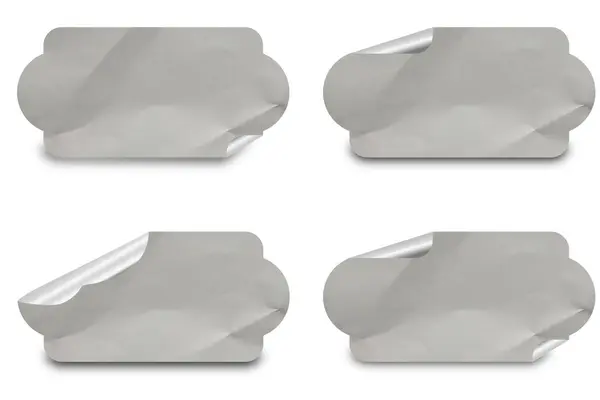 Boş Yapıştırılmış Kağıt Etiketi Etiketi Doku Ayarları