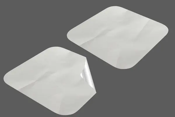 Blank Sticker Texture Design For Mockup Template Set