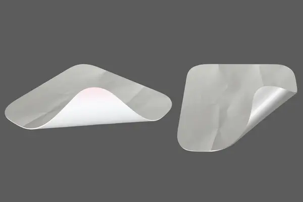 Blank Sticker Texture Design For Mockup Template Set