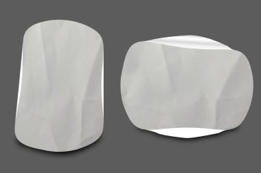 Blank Sticker Texture Design For Mockup Template Set