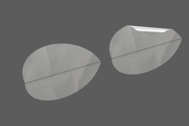 Blank Sticker Texture Design For Mockup Template Set