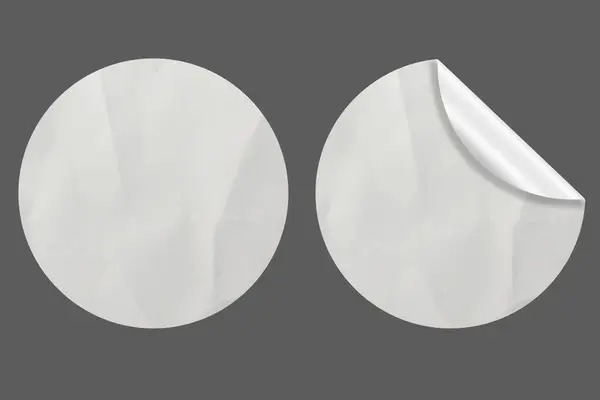 Blank Sticker Texture Design For Mockup Template Set