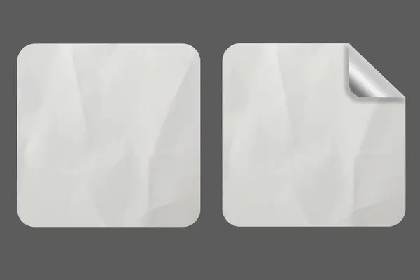 Blank Sticker Texture Design For Mockup Template Set