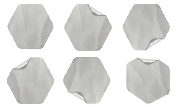 Blank Sticker Texture Design For Mockup Template Set