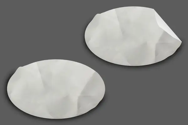 Blank Sticker Texture Design For Mockup Template Set