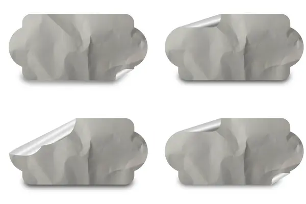 Boş Yapıştırılmış Kağıt Etiketi Etiketi Doku Ayarları