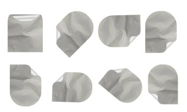 Boş Yapıştırılmış Kağıt Etiketi Etiketi Doku Ayarları