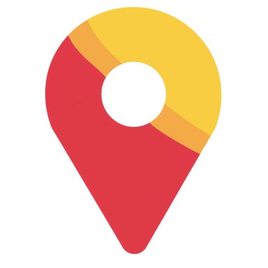 konum pin düz vektör simgesi tasarımı