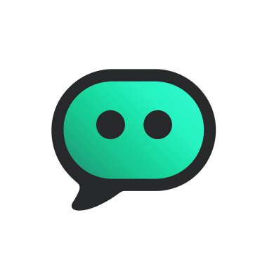 konuşma balonu simgesi, vektör illüstrasyonu