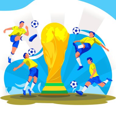 futbol Futbol oyuncu vektör çizim