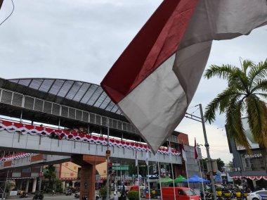 Balikpapan-Doğu Borneo 18 Ağustos 2024, Endonezya 'nın orta kesiminde sokak manzarası