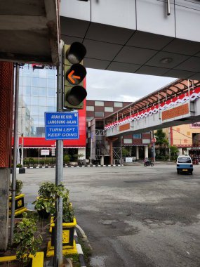 Balikpapan-Doğu Borneo 18 Ağustos 2024, Endonezya 'nın orta kesiminde sokak manzarası