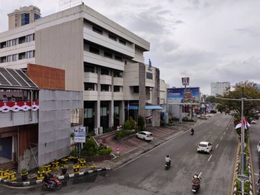 Balikpapan-Doğu Borneo 18 Ağustos 2024, Endonezya 'nın orta kesiminde sokak manzarası
