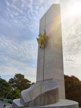 Balikpapan-Doğu Borneo 16 Ağustos 2024, Halkın Mücadele Anıtı Balikpapan 'da yer almaktadır