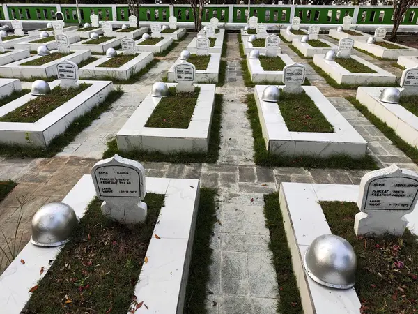 stock image Balikpapan-East Borneo August 16th 2024, hero's grave in Balikpapan, garden Tomb of Heroes