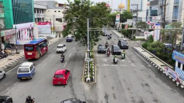 Balikpapan-Doğu Borneo 18 Ağustos 2024, Endonezya 'nın orta kesiminde sokak manzarası