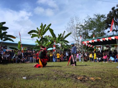 Balikpapan-Indonesia September 1st,2024 Jaranan dance, a traditional dance from Java. Jaranan comes from jaran which means horse in indonesia clipart