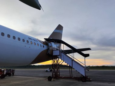 Balikpapan-Doğu Kalimantan 10 Ekim 2024 Fuselage dış hava öğleden sonra, yandan manzara
