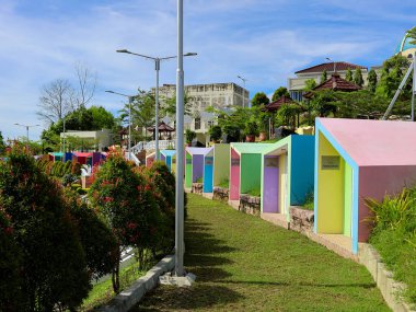  Colourful Prayer Rooms at Bukit Doa Kalimantan, This Kalimantan Prayer Hill is directly managed by the Bethany Kalimantan Foundation  clipart