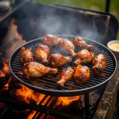 Dumanlı BBQ Tavuk Budu ve Mükemmel Izgara Kalçalar