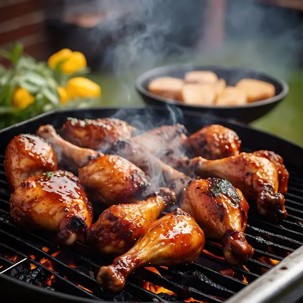 Dumanlı BBQ Tavuk Budu ve Mükemmel Izgara Kalçalar