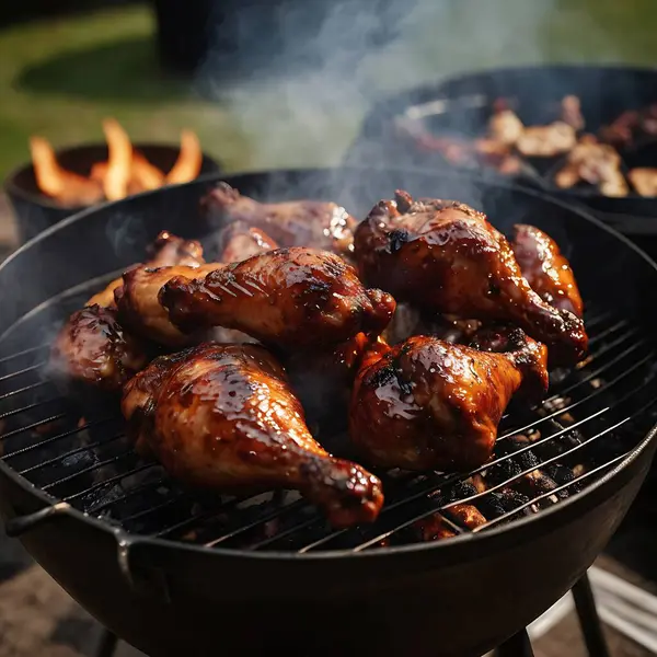 Dumanlı BBQ Tavuk Budu ve Mükemmel Izgara Kalçalar
