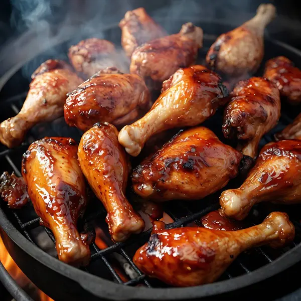 Dumanlı BBQ Tavuk Budu ve Mükemmel Izgara Kalçalar