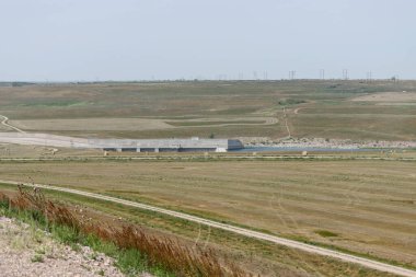 Türbinler ve Gardiner Barajı ve Diefenbaker Gölü, Saskatchewan 30 Temmuz 2024