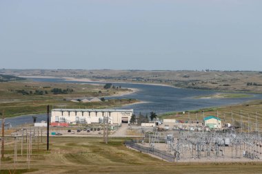 Coteau Creek Elektrik Santrali Gardiner Barajı ve Diefenbaker Gölü, Saskatchewan 30 Temmuz 2024