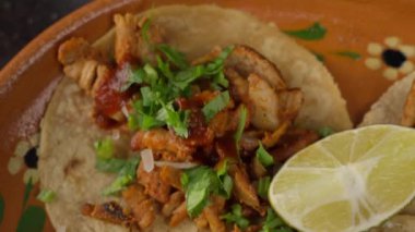 Tacos al pastor Dolly yakın plan