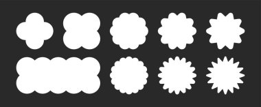 Modern Bauhaus y2k geometrik şekilleri