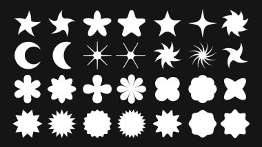 Siluet Yıldızı, Ay ve Şekil Tasarımları Koleksiyonu