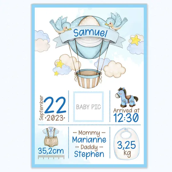 Doğum duyurusu yazılabilir poster altın oranı