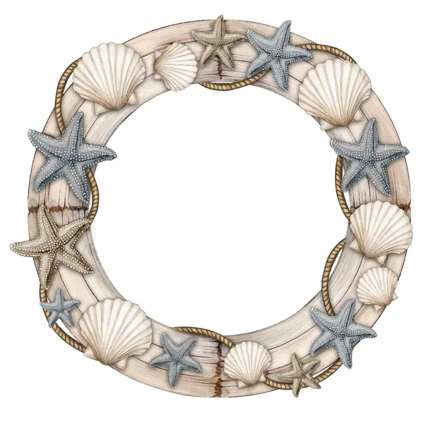 suluboya akıntılı akarsu iskeleti ile deniz balıkları ve deniz kabukları