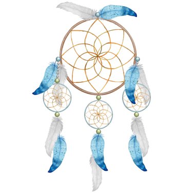 Suluboya boho yerli düş kapanı