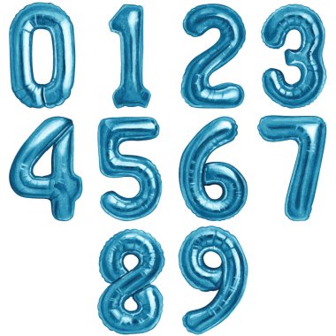 Suluboya el çizimi şekilli balonlar