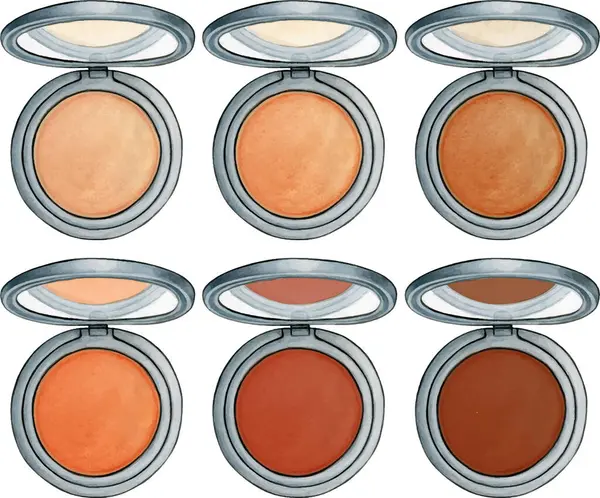 Suluboya yüz pudrası kutusu açık