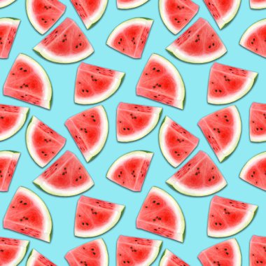 Kesilmiş suluboya karpuz deseni